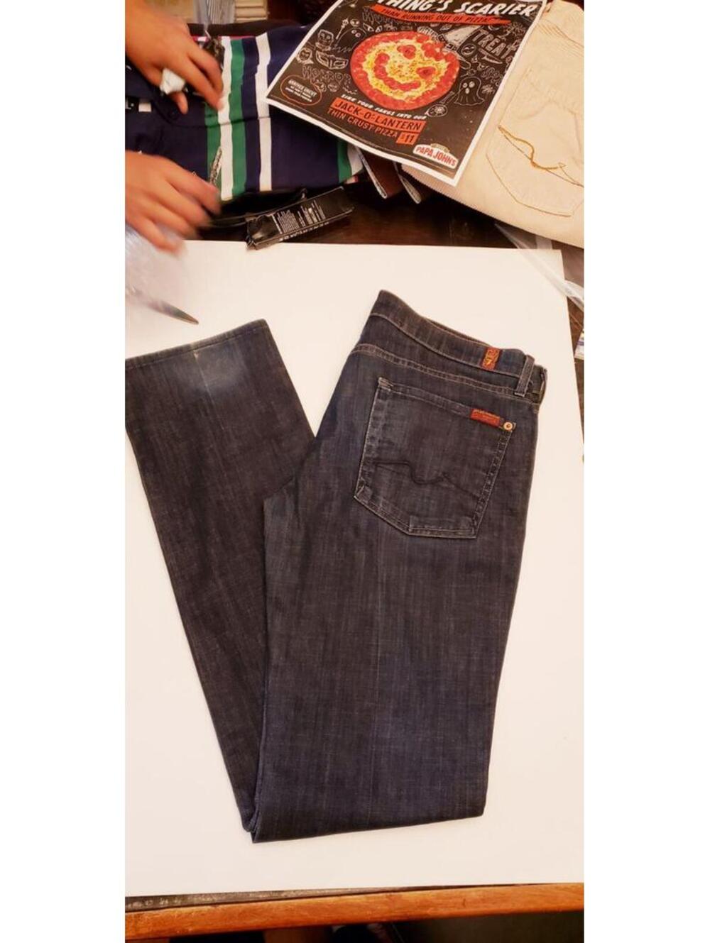 7 for all mankind straight leg jeans size 31